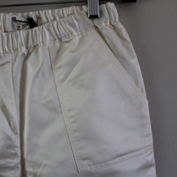 NWT Bonpoint Couture Friend Style Satin Ivory Pull On Dress Pants Slim Leg 12 - Picture 3 of 7